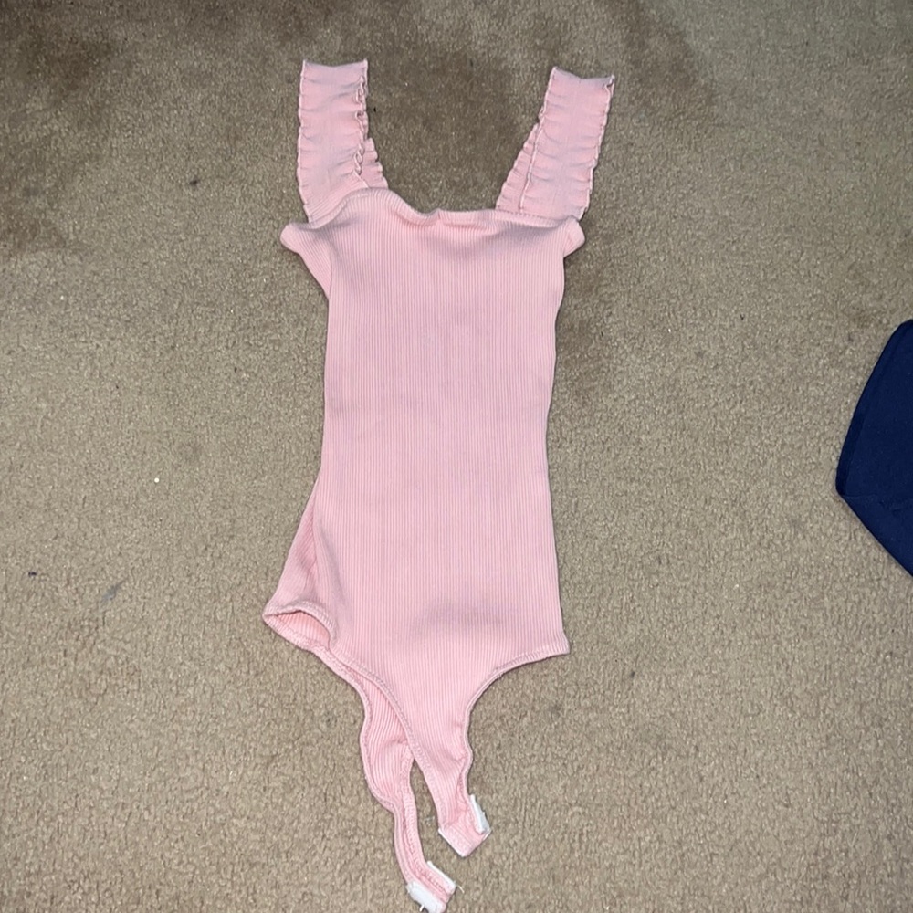 Baby Pink tight fit body suit